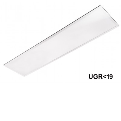 LPRE 40W, UGR<19, IP20, backlight Stropní, vestavné, přisazené, závěsné svítidlo, těleso kov, bílá, difuzor plast mikroprisma, LED panel 40W, 4350lm, neutrální 4000K, Ra80, UGR<19, 230V, IP20, 295x1195x30mm