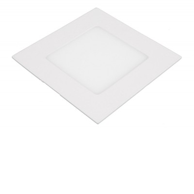 UNION PANELS RSQ Stropní podhledové svítidlo, těleso hliník, povrch bílá, dufuzor plast, LED 6W, 520lm, denní 6000K, Ra80, 230V, IP20, rozměry 120x120x10mm, trafo na kabelu