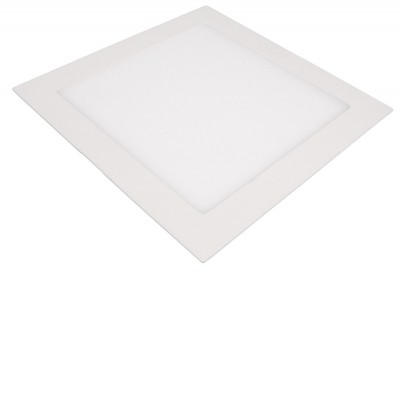 UNION PANELS RSQ Stropní podhledové svítidlo, těleso hliník, povrch bílá, dufuzor plast, LED 18W, 1650lm, teplá 3000K, Ra80, 230V, IP20, rozměry 225x225×10mm, trafo na kabelu
