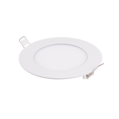 UNION PANELS RRO Stropní podhledové svítidlo, těleso hliník, povrch bílá, dufuzor plast, LED 6W, 480lm, neutrální 4000K, Ra80, 230V, IP20, rozměry d=120mm, h=10mm, trafo na kabelu