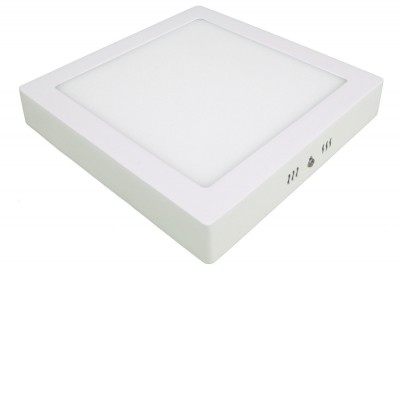 UNION PANELS CSQ Stropní přisazené svítidlo, těleso hliník, povrch bílá, dufuzor plast, LED 18W, 1750lm, neutrální 4000K, Ra80, 230V, IP20, rozměry 225x225×35mm