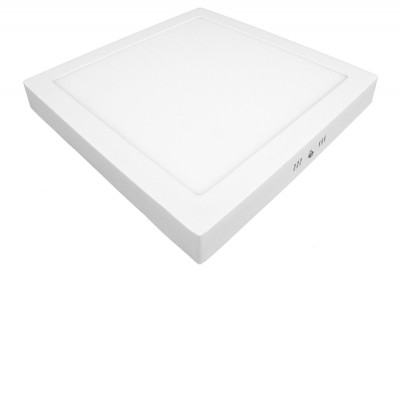 UNION PANELS CSQ Stropní přisazené svítidlo, těleso hliník, povrch bílá, dufuzor plast, LED 24W, 2200lm, neutrální 4000K, Ra80, 230V, IP20, rozměry 300x300×35mm