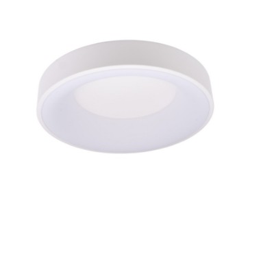 CASACU PL R 32W, CCT, TRIAC Stropní svítidlo, těleso kov, povrch bílá, difuzor plast opál, LED 32W, 2570lm, přepín. CCT teplota teplá 3000K neutr 4000K denní 6000K, stmív TRIAC, Ra80, 230V, IP20, rozměry d=380mm, h=90mm.