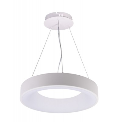 CASACU HL R 32W, CCT, TRIAC Závěsné svítidlo, těleso kov, povrch bílá, dif plast opál, LED 32W, 2570lm, přepín. CCT nast. teplota teplá 3000K - 6000K, stmív TRIAC, Ra80, 230V, IP20, d=380mm, vč závěs lanka l=1500mm. lze zkr.