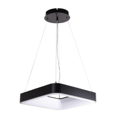 CASACU HL SQ 48W, CCT, TRIAC Závěsné svítidlo, těleso kov, povrch černá, dif plast opál, LED 48W, 3870lm, přepín. CCT nast. teplota teplá 3000K - 6000K, stmív TRIAC, Ra80, 230V, IP20, 480x480mm, vč závěs lanka l=1500mm. lze zkr.