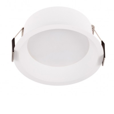 VIGOR 12W CCT Stropní podhledové svítidlo, těleso hliník, povrch bílá, difuzor plast, LED 12W, 950lm, přepínatelná CCT teplota teplá 3000K/neutr 4000K/denní 5000K, 230V, IP20, rozměry d=104mm, h=55mm.