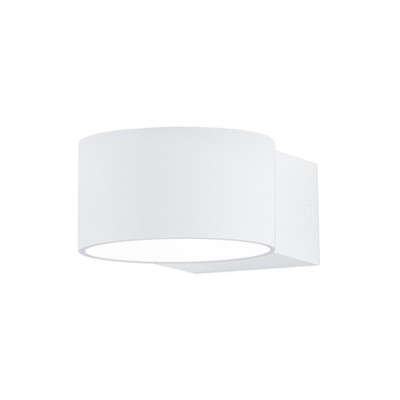 DUBLIN LED 1x4,5W Nástěnné svítidlo, materiál kov, povrch bílá mat, difuzor sklo opál, LED 1x4,5W, teplá 3000K, 430lm, 230V, IP20, tř.1, rozměry 105x60x150mm, svítí nahoru/dolů.