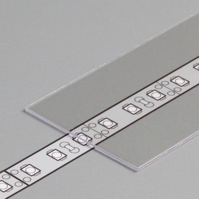 DNH 35,2x0,8mm Nasouvací difuzor k profilu pro LED pásky, materiál polykarbonát PC, povrch transparentní/matný/opál, rozměry 35,2x0,8mm