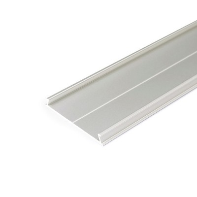 kryt PROFILU, 50x6,6mm Kryt profilu pro LED pásky, materiál hliník, povrch bílá/elox šedostříbrná mat/černá/surová, rozměry 50x6,6mm, délka dle typu