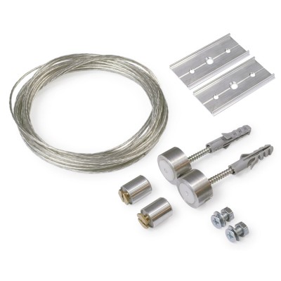 LZ l=1500mm, max 2kg Lankový závěs pro profil s LED pásky napájecí, materiál kov, povrch bílá/černá/stříbrná, rozměry délka lanka l=1500mm, max 2kg