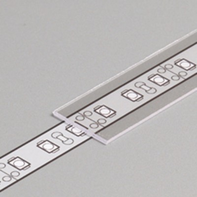 Difuzor nasouvací MALÝ VÝPRODEJ Nasouvací difuzor k profilu pro LED pásky, materiál polykarbonát PC/PP, povrch čirá, propustnost 93%, rozměry 15,2x0,8mm, l=2000mm
