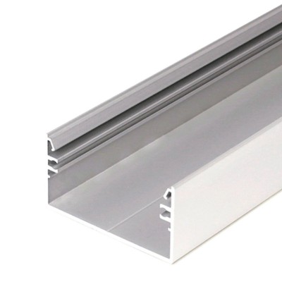 BARTIAS PROFIL 53x28mm Přisazený profil pro LED pásky, materiál hliník, povrch surový, max šířka LED pásků w=50mm, rozměry 53x28mm, l=3000mm
