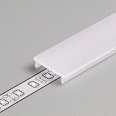 DCF 17,6x4mm Difuzor k profilu pro LED pásky nacvakávací, hranatý, materiál PMMA, povrch opál, propustnost 70%, rozměry 17,6x4mm, l=3000mm