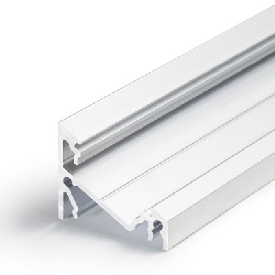 CHIMA PROFIL 14, 24x19,4mm Přisazený, rohový profil pro LED pásky, sklon 60° nebo 30°, materiál hliník, povrch surový, max šířka LED pásků w=14mm, rozměry 24x19,4mm, l=2000mm