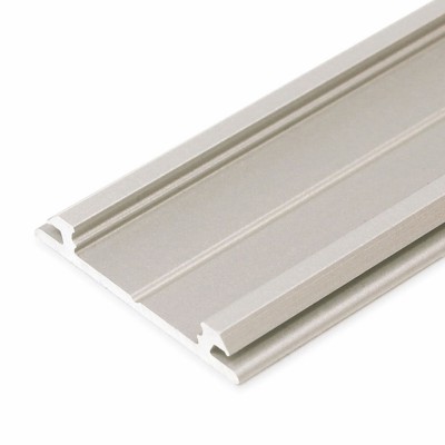 PIA PROFIL 20x3mm Přisazený profil pro LED pásky, materiál hliník, povrch elox šedostříbrný mat, max šířka LED pásků w=12mm, rozměry 20x3,3mm, l=4000mm