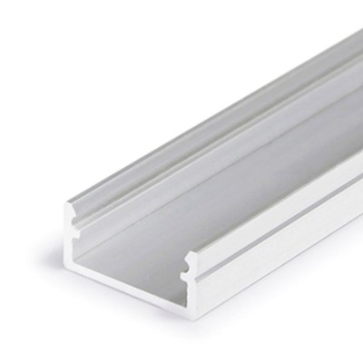 FRITILA PROFIL 6,6x14,4mm Přisazený profil pro LED pásky, materiál hliník, povrch surový, max šířka LED pásků w=12mm, rozměry 6,6x14,4mm, l=2000mm