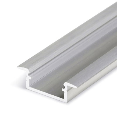 FILAGO PROFIL 21,3x6,6mm Vestavný, zápustný profil pro LED pásky, materiál hliník, povrch surový, max šířka LED pásků w=12mm, rozměry 6,6x21,3mm, l=3000mm