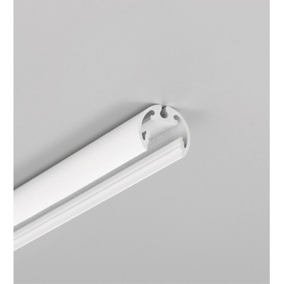 MACIE 17x20mm Kruhový profil pro LED pásky, materiál hliník, povrch bílá, max šířka LED pásku w=12mm, rozměry d=20mm, délka l=4050mm