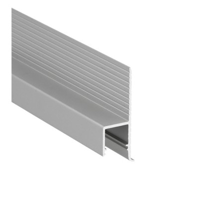 CIVIU 38,6x12,6mm Vestavný, bezrámečkový profil do sádrokartonu, pro LED pásky, materiál hliník, povrch elox šedostříbrný, max šířka LED pásků 10mm, rozměry 38,6x12,6mm, délka l=4050mm.