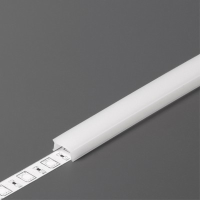 DNC4 10,2x5mm Nasouvací difuzor k profilu pro LED pásky, materiál plast PC, povrch opál, propustnost 70%, rozměry 10,2x5mm, délka l=2000mm.