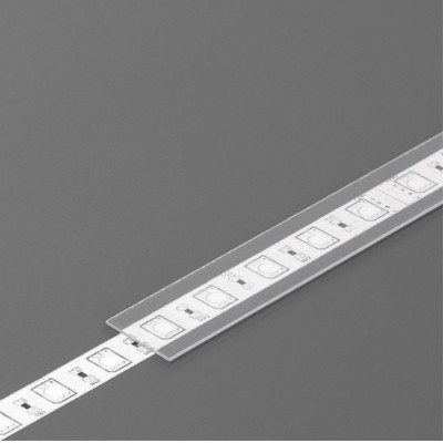 DNA1 14,4x0,8mm Nasouvací difuzor k profilu pro LED pásky, materiál plast PC, povrch čirá, propustnost 93%, rozměry 14,4x0,8mm, délka l=2000mm.