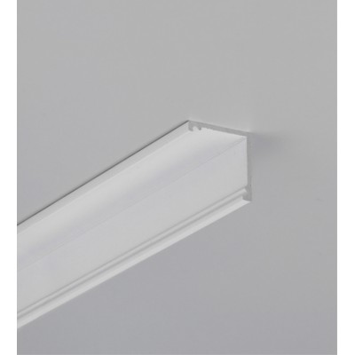 MADY 16,5x16,5mm Přisazený rohový profil pro LED pásky 2x12mm, materiál hliník, povrch bílý, rozměry 16,5x16,5mm, délka l=2000mm.