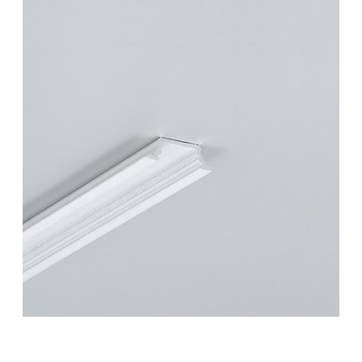 MER asymetrický 26x11,5mm Vestavný, ASYMETRICKÝ, profil pro LED pásky, materiál hliník, povrch bílá, max šířka LED pásků w=10mm, rozměry 26x11,5mm, délka l=4000mm