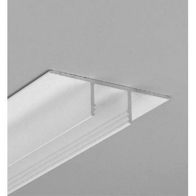 MARYO 52x14mm Vestavný, podhledový, bezrámečkový profil do sádrokartonu, pro LED pásky, materiál hliník, povrch bílý, max šířka LED pásků w=14mm, rozměry 52x14mm, délka l=4050mm, horní montáž do SDK