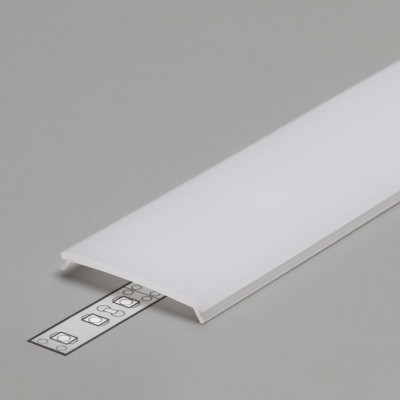 DCC9 30,3x4,3mm Difuzor k profilu pro LED pásky nacvakávací, materiál PMMA, povrch opál, propustnost 70%, rozměry 30x4,3mm, l=3000mm