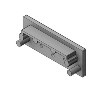 NUPHAR koncovka profilu 01 Koncovka profilu pro LED pásky bez otvoru, obdélníková, materiál ABS, povrch šedá, 1ks v balení, rozměry 33,4x12,8x7mm