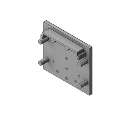 NUPHAR koncovka profilu 02 Koncovka profilu pro LED pásky bez otvoru, čtvercová, materiál ABS, povrch šedá, 1ks v balení, rozměry 33,4x29,6x7mm