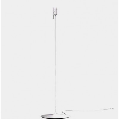 CHAMPAGNE FLOOR Základna stojací lampy, těleso hliník, povrch bílá, pro žárovku 1x15W, E27, rozměry d=380mm h=1400mm, vč. přívodního kabelu s textilním úpletem l=1500mm, stínítko SAMOSTATNĚ