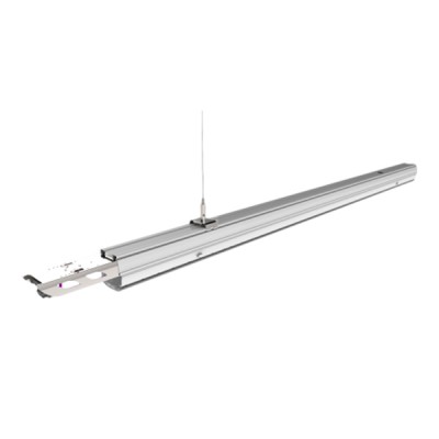 VT-4550 LED LINEÁRNÍ NÁSLEDNÉ SVÍTIDLO 50W STMÍV Stropní, závěsné/přisazené svítidlo průběžné, pro spojování do řad, těleso kov, povrch bílá, difuzor plast, LED 50W, neutrální 4000K, 8000lm, Ra80, stmívatelné, vyzař. úhel 90°/120°/2x asymetr, 230V, IP20, tř.1, l=1500mm, 71x78mm