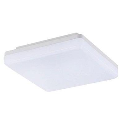 NEBEL SQ IP44 VÝPRODEJ Stropní přisazené svítidlo, čtvercové, základna kov, povrch bílá, difuzor plast opál, LED 25W, teplá 3000K, 2000lm, Ra80, 230V, do koupelny IP44, tř.1, rozměry 300x300x50