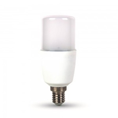 VT-237 LED žárovka E27 VÝPRODEJ LED žárovka, těleso plast bílá, difuzor plast opál, LED 8W, neutrální 4000K, 660lm, E27, Ra80, 230V, tř.1, rozměry d=37mm, h=115mm