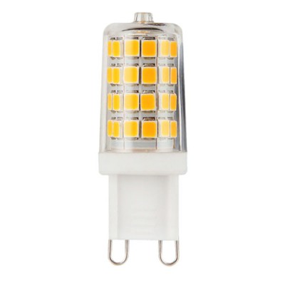 VT-204 LED žárovka G9 3W 300LM LED žárovka, těleso plast bílá, krycí plast transparentní, LED 3W, teplá 3000K, nebo neutrální 4000K, nebo denní 6400K, 300lm, G9, 230V, rozměry d=17mm, h=49mm