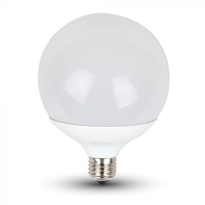 VT-1884D LED žárovka, těleso kov bílá, difuzor plast opál, LED 13W, E27, G120, 1055lm, teplá 3000K, nebo neutrální 4000K, Ra80, stmívatelná TRIAC, 230V, rozměry d=120mm, h=164mm