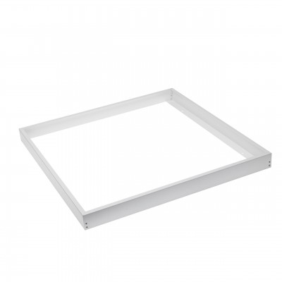 MR118 - Rám pro LED panel 60x60 Montážní rám pro stropní montáž LED panelů, bezšroubový, materiál kov, povrch bílá, rozměry 600x600x45mm