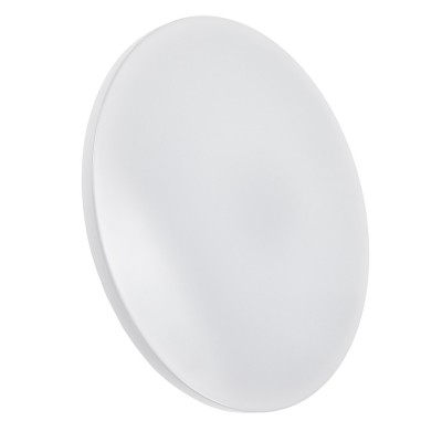 HELA R CCT smart Stropní svítidlo, těleso kov, bílá, difuzor plast opál, LED 36W, 2700lm, ovl, smart telefon Tuya, WiFi, stmív, nast teplota CCT teplá 3000K - denní 6500K, Ra80, 230V, IP20, rozměry d=488mm, h=72mm