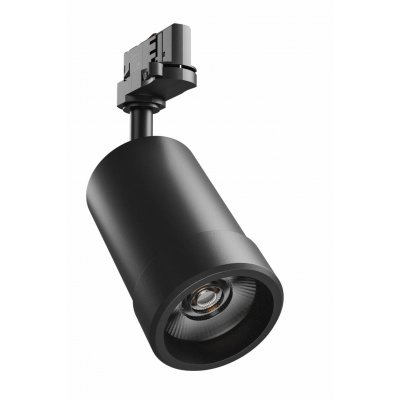 FORIS 20W CCT Bodové svítidlo, těleso hliník, povrch černá, nebo bílá, LED 20W, přepín CCT teplá 3000K-denní 6000K, Ra80, plynule nastavitelný vyzařovací úhel 20°-45°, 230V, IP20, rozměry d=84mm, h=185mm, 3F adaptér Nordic Aluminium