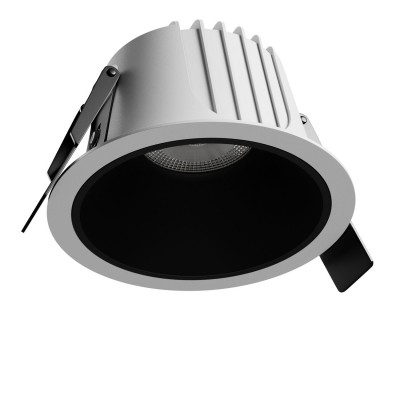 JONES LED 10W, 6W-20W, 14W-27W, IP44 Podhledové svítidlo, těleso hliník, povrch bílá, vnitřní černá, LED 10W, přepínatelný příkon 6W-20W, 14W-27W, teplá 3000K/neutrální 4000K, vyzař úhel 40°, UGR<19, Ra90+, 230V, do koupelny IP44, rozměry dle typu