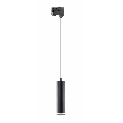FORMA 1x10W, GU10, 3F II Závěsné bodové svítidlo do 3F lišty, těleso hliník, povrch bílá/černá, pro žárovku 1x10W, GU10, 230V, IP20, tř.1, rozměry d=55mm, h=200mm, závěsný kabel l=1080mm, lze zkrátit.