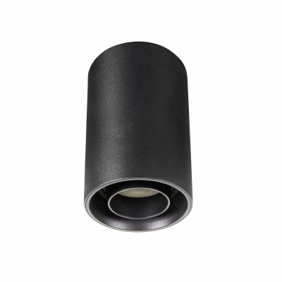 GABELA 1x10W, GU10 Stropní, přisazené, bodové svítidlo, výklopné +-50°, těleso hliník, povrch bílá/černá, pro žárovku 1x10W, GU10, 230V, IP20, tř.1, rozměry d=80mm, h=130mm.