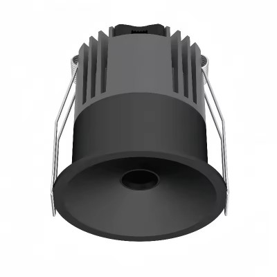 DL04-MH LED 12W Podhledové bodové svítidlo, těleso hliník, povrch černá, LED 12W, 1200lm, neutrální 4000K, Ra80, stmív TRIAC, IP20, d=82mm, h=70mm