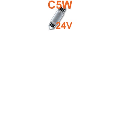 C5W 24V Autožárovka OSRAM C5W, 24V, 5W, patice SV8,5-8 - Autožárovky