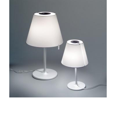 MELAMPO NOTTE Stolní lampa, těleso hliník, povrch šedostříbrná, nebo bronz, klobouk náklopný, povrch šedostříbrná, nebo bronz, pro žárovku 2x75W/E27, nebo 1x42W/E14, 230V, IP20, náklopné stínidlo, rozměry dle typu