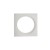 XCLUB Dekorativní rámeček jednonásobný, pro stropní, vestavné, komínkové, bodové svítidlo, materiál hliník, povrch bílá, rozměry 70x70x3mm