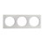 XCLUB Dekorativní rámeček trojnásobný, pro stropní, vestavné, komínkové, bodové svítidlo, materiál hliník, povrch bílá, rozměry 100x284x4mm