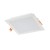 XFACE Stropní, vestavné, čtvercové svítidlo, těleso hliník, povrch bílá, difuzor plast opál, LED 12W, neutrální 4000K, 1002lm, vyzař. úhel 120°, 230V, IP20, Ra80, tř.2, rozměry 150x150x25mm