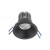 XKONE Stropní, vestavné, bodové, komínkové kruhové svítidlo, materiál hliník, povrch černá, pro žárovku 1x50W, GU10, ES50, 230V, IP20, tř.1, rozměry d=82mm, h=35mm